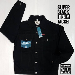 เสื้อแจ็คเก็ตยีนส์สีดำ🎯Super black✅คุณภาพดีเยี่ยม💥ซุปเปอร์แบ…