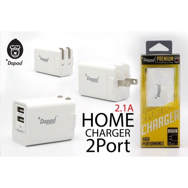 dapad Apapter Home Charger 2 pot