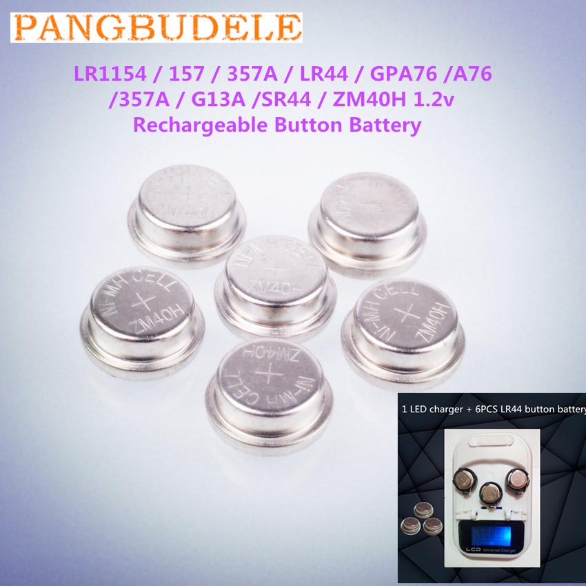 High quality new type r1154/157/lr44/gpa76/a76/357a/g13a/sr44/zm40h 1.2V rechargeable ladder