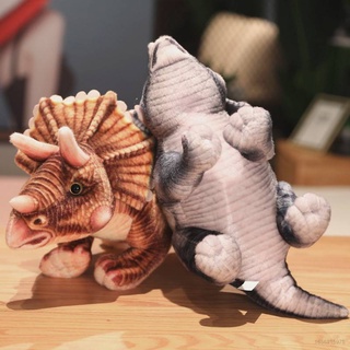 YYDS Jurassic World 3 Triceratops Plush Toys Simulation Dinosaur Stuffed Dolls Kids Gift Home Decor Toys For Kids