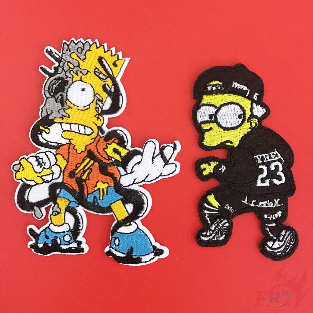 ☸ การ์ตูน: The Simpsons Patch ☸ แผ่นแพทช์รีดร้อน Diy สําหรับเย็บผ้า (S-2) 1 ชิ้น