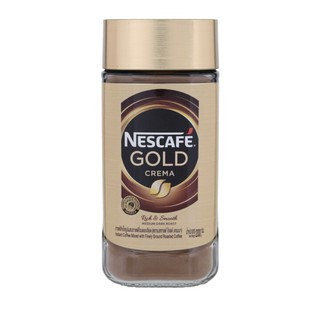 Nescafe Gold Crema Rich &amp; Smooth เนสกาแฟ โกลด์เครมมา กาแฟสำเร็จรูป ผสมกาแฟคั่วบดละเอียดขวด 200กรัม