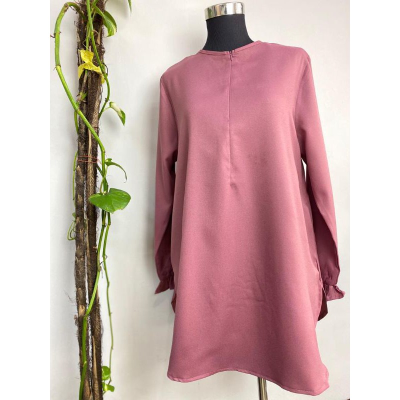 BLOUSE RUFFLE COMMO CREP