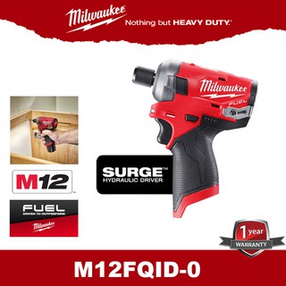 Milwaukee M12FQID สว่านไขควงไร้สาย 12 โวลต์ (แรงบิด 147NM)(ตัวเปล่า)