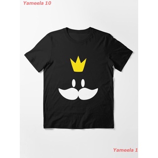 เสื้อยืดผ้าฝ้ายพิมพ์ลายขายดีKing Bob Omb Essential T-Shirt เสื้อยืดพิมลาย เสื้อยืดผู้หญิง เสื้อยืดผู้ชาย เสื้อยืดแขนสั้น