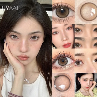 Uyaai คอนแทคเลนส์ สีน้ําตาล 14.0 มม. 1 คู่ = 2 ชิ้น