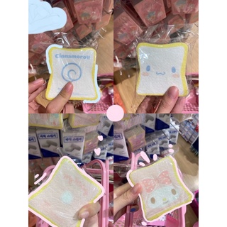 ฟองน้ำ Sanrio cinnamonroll little twin star Pompompurin my melody