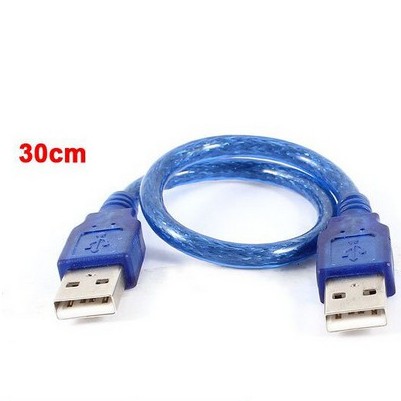 สาย USB 2.0 Type A Male to Male M/M Connect 30cm