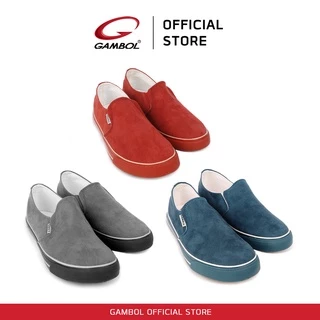 GAMBOL แกมโบล SLIP-ON รองเท้าผ้าใบสลิปออนชาย รุ่น GB82087A Size 44-46