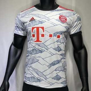 เสื้อกีฬาแขนสั้นลายทีมฟุตบอล Premium away 21/22 Bayern ไซส์ S-2Xl