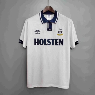 เสื้อกีฬาแขนสั้น ลายทีม Spurs Home Retro Jersey 92-94