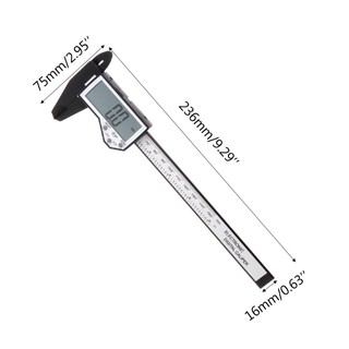 Digital Caliper Waterproof IP54 Large LCD Screen Carbon Fiber Vernier 0-150mm 6"