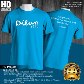 เสื้อยืด พิมพ์ลายคําคมภาพยนตร์ Distro DILAN 1990s Cool Words แฟชั่นสําหรับผู้ชาย