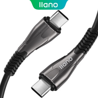 Llano 5A 100W 4k/60Hz Usb Type C To Type C สายเคเบิ้ลชาร์จอย่างรวดเร็วสําหรับ Macbook Nintendo Switch