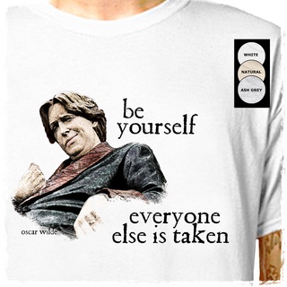 เสื้อยืดโอเวอร์ไซส์Oscar Wilde - Be Yourself .. ผ้าฝ้าย 100% | คําพูดอื่นๆ ถูกนํามาใช้ในวรรณกรรม ฉลาด วันพ่อ | แครอทขี้เ