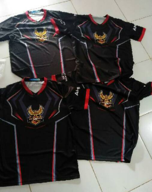 ESPORT GAMING JERSEY เสื้อยืดฟรี CUSTOM SINGLE LONG SHORT KIDS JUMBO PUBG MLBB FF