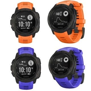 Soft Silicone สายนาฬิกา Garmin Instinct / สาย Garmin Instinct 2 / Instinct Tactical / Solar / Esports Replacement Strap Band 2 Wristband