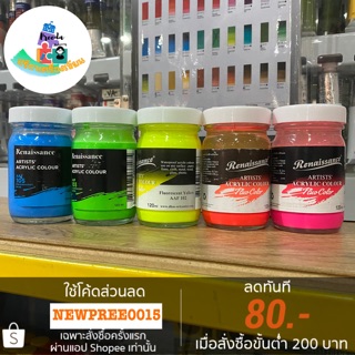 Renaissance สีอะคริลิค สะท้อนแสง 120ml.