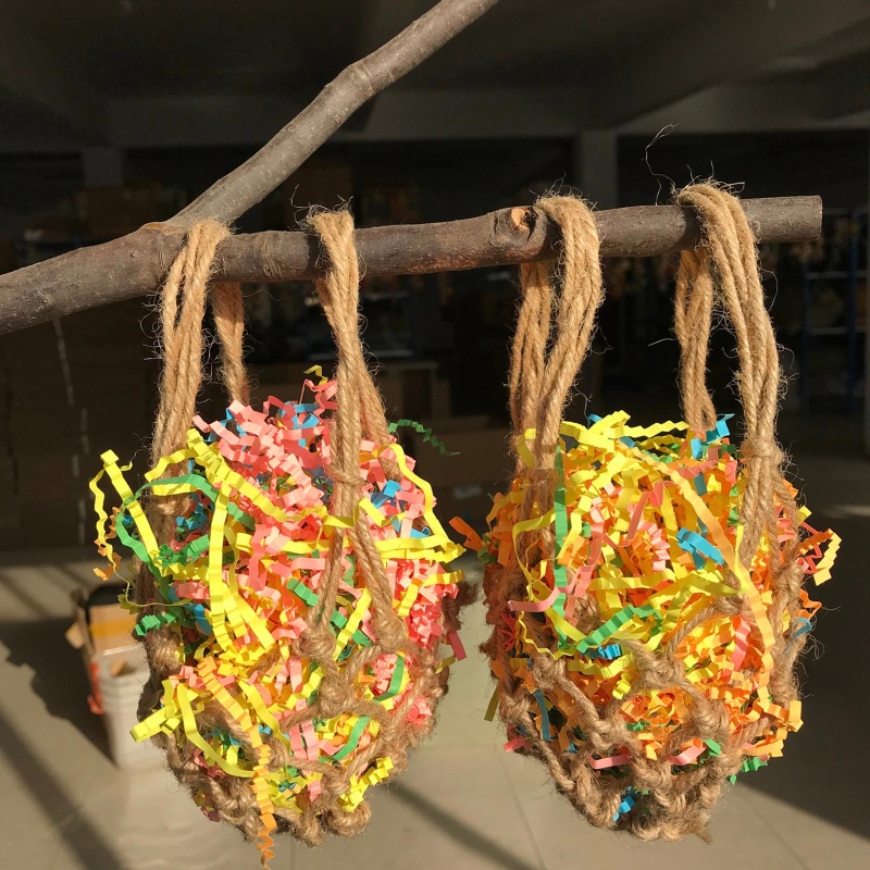 Fir 5 กระเป๋า Shred กระดาษสําหรับนกแก้วเคี้ยวของเล่นกรงของเล่นสําหรับความรักนก