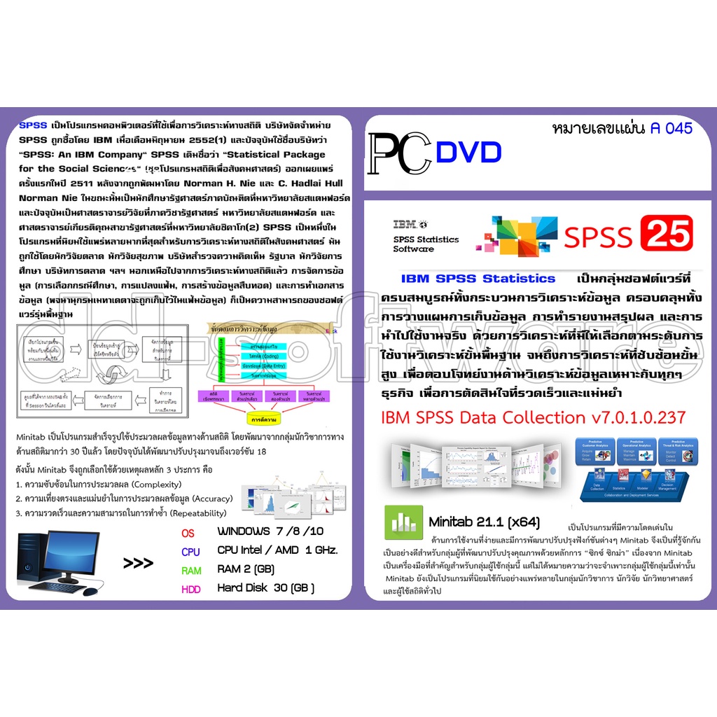 SPSS 25/26/27 for Window/MAC พร้อมวิธีติดตั้ง (ยังไม่รองรับ macOS 14 Sonoma )