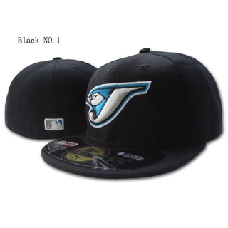 Toronto Blue Jays หมวกแก็ปสําหรับผู้ชายผู้หญิงผ้าฝ้าย 59 Fifty Snapback W Close เต็ม Fit