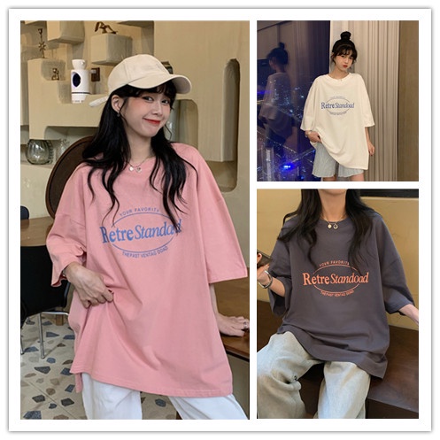 fashiongirl 1688เสื้อยืดแขนสั้นงานพิมพ์ Retrestandoad สวยๆเท่ๆ สำหรับชายหญิง เนื้อผ้าดี ไซส์ใหญ่