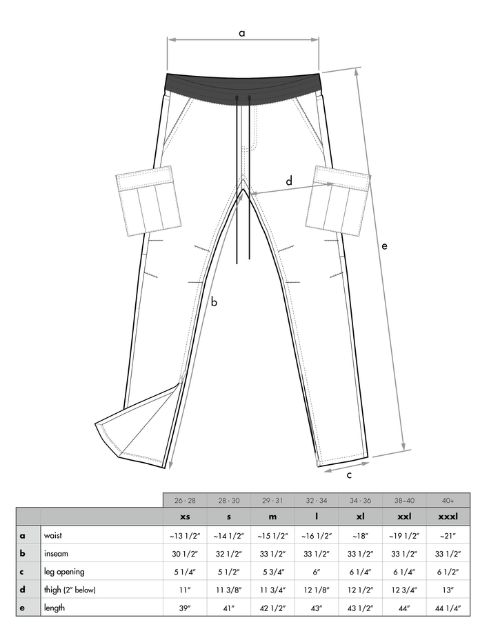 mnml cargo pants sizing