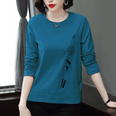 Coshop เสื้อลําลองสําหรับสตรีผ้าฝ้ายแขนยาวทรงหลวมสไตล์เกาหลี