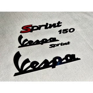 โลโก้ vespa sprint Lx Gts สีดำ