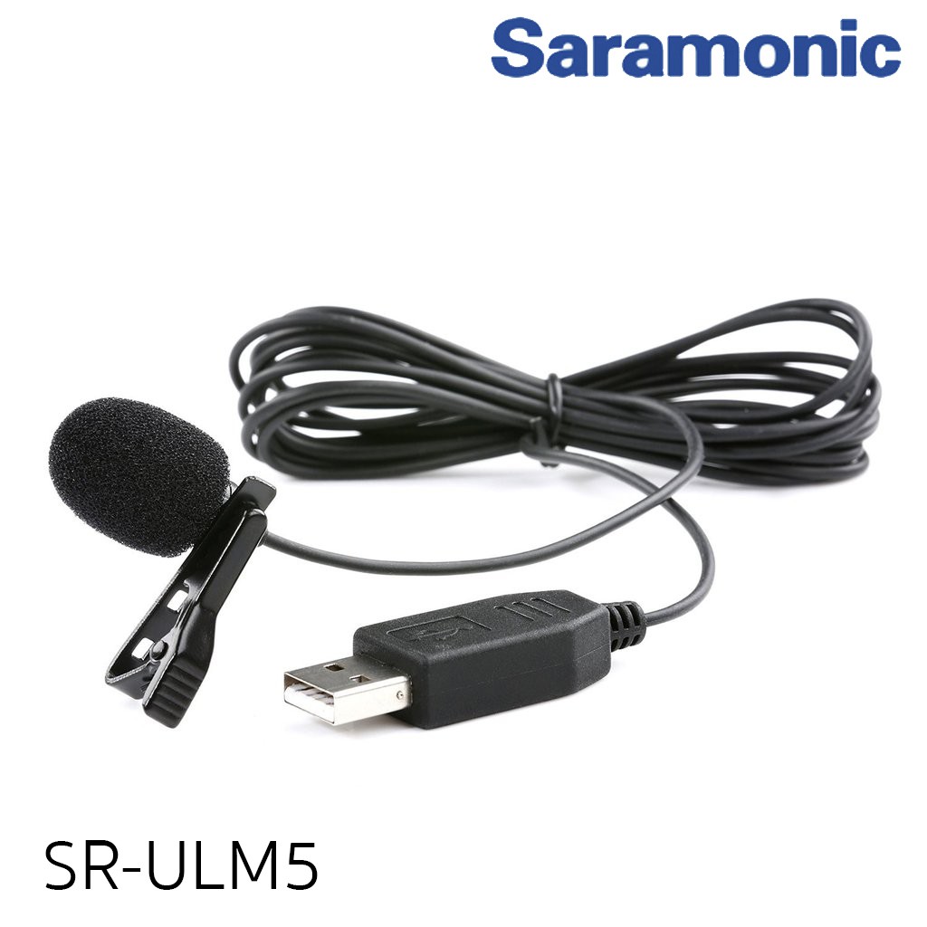 Saramonic SR-ULM5 USB Lavalier Clip-on Computer Microphone