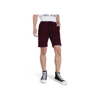 DAVIE JONES กางเกงขาสั้น ผู้ชาย เอวยางยืด สีกรม สีแดง Elasticated Shorts in navy red SH0007NV MA