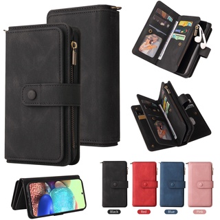 For Samsung Galaxy A10 A20 A30 A20E A40 A50 A70 A51 A71 A81 A91 Note 10 Lite S10 Lite multifunctional wallet flip cover protects the phone case