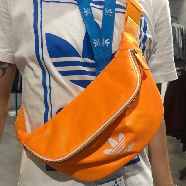 พร้อมส่ง❗️กระเป๋าคาดอก Adidas สี Orange ของแท้ 💯%