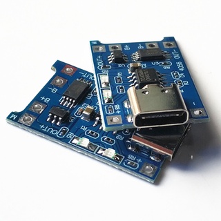 โมดูลชาร์ตแบตแบบ USB type C TP4056 1A lithium battery charging board module TYPE-C USB