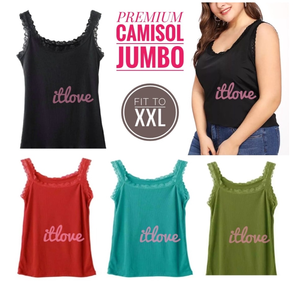 IBEL - เสื้อสายเดี่ยวผู้หญิงจัมโบ้ 3L-XXL เสื้อกล้ามสายเดี่ยวลูกไม้สุดเท่สําหรับสาวลูกไม้ขนาดจัมโบ้