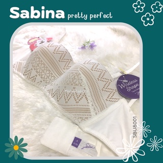 ไซส์ A36/80 Sabina เสื้อชั้นใน ซาบีน่า ไม่มีโครง ไม่ดันทรง รุ่น pretty perfect รหัส SBU8001