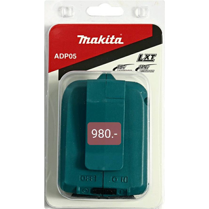 MAKITA ADP05 อะแดปเตอร์ USB สำหรับแบตลิเธี่ยมมากีต้า 18V (ไม่รวมแบต) ราคา ถูกที่สุด ดีลบีเคเค