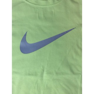 เสื้อยืดแฟชั่นผู้หญิงสไตล์เกาหลีน่ารัก เสื้อยืดแขนสั้น Nike สีเขียวอ่อน/สีฟ้า