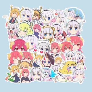 สติกเกอร์ KANNA KAMUI LOLI Kobayashis Dragon Maid กันน้ํา 9 ชิ้น