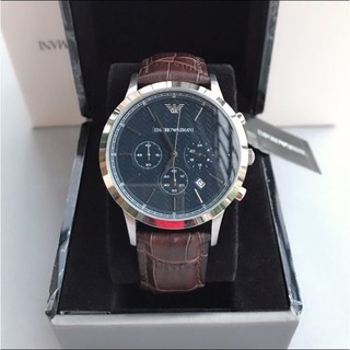AR2494 แบรนด์ใหม่ของแท้ ARMANI ควอตซ์ชายโครโนกราฟ 43 มม