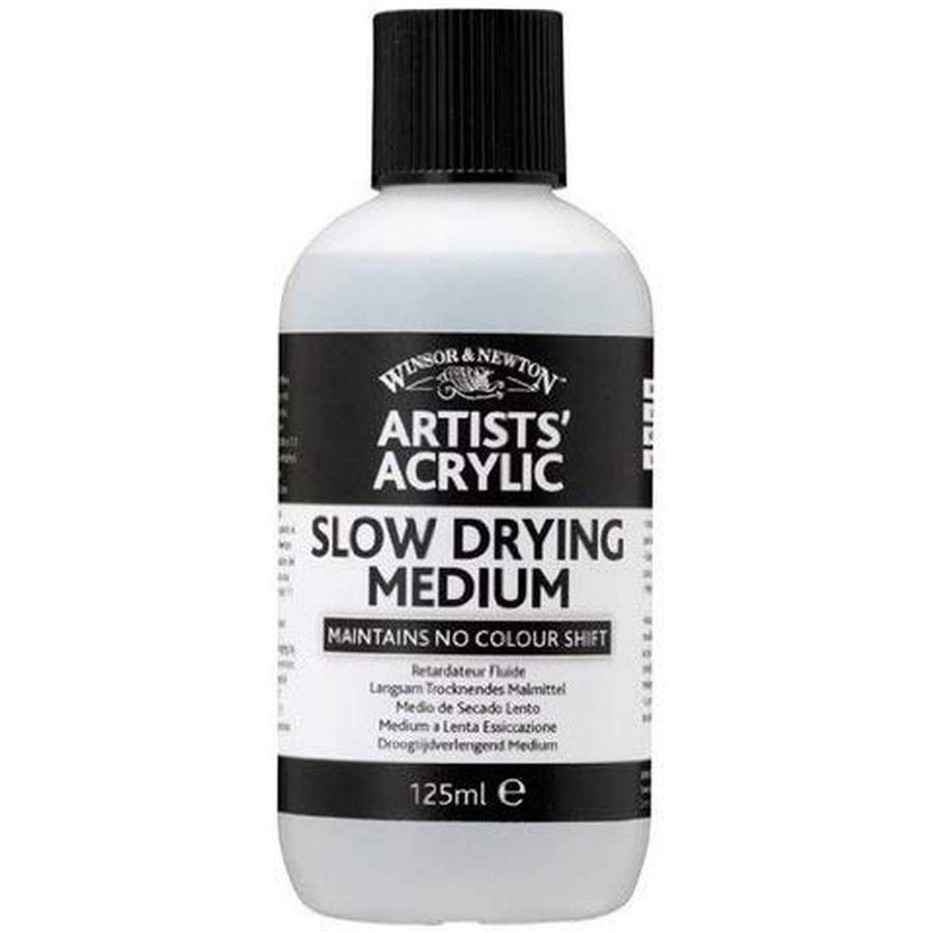 (พรีออเดอร์ 7-10 วัน)Winsor & Newton Artists' Acrylic SLOW DRYING MEDIUM 125ML/250ML   สื่อผสมสีชลอการแห้งของสี