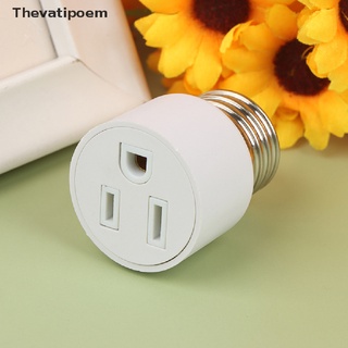 [Thevatipoem] อะแดปเตอร์แปลงปลั๊กไฟ E26 E27 Screw B22 Bayonet Lamp Holder to US EU AC