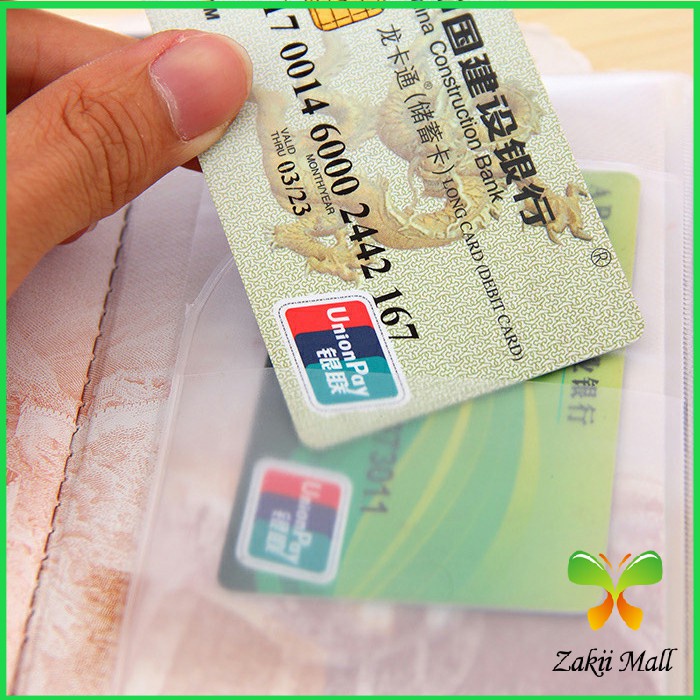 Zakii Mall แผ่น PVC ปกหนังสือเดินทาง ปกพาสสปอร์ต ซองใส่พาสสปอร์ต card cover