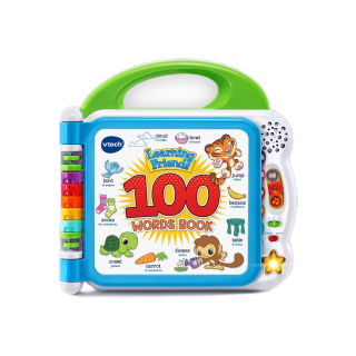 VTech วีเทค หนังสือมีเสียง 2 ภาษา อังกฤษ-สเปน สำหรับเด็ก หนังสือคำศัพท์ 108 คำศัพท์ สองภาษา ใช้นิ้วสัมผัส 100 Words Book