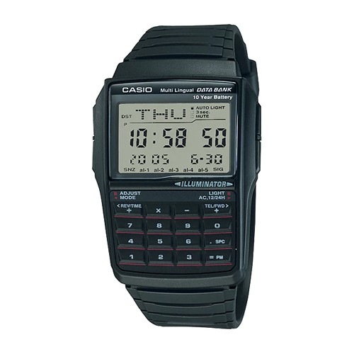 Casio นาฬิกาข้อมือผู้ชาย สายเรซิน สีดำ รุ่น DBC-32,DBC-32-1A,DBC-32-1ADF