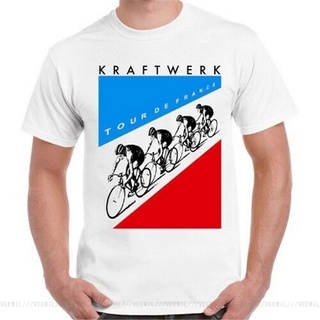 เสื้อยืดคอกลมเสื้อยืด ผ้าฝ้าย 100% พิมพ์ลาย Kraftwerk Synthpop สไตล์วินเทจ เรโทร สุดเท่ LHZYS-5XL