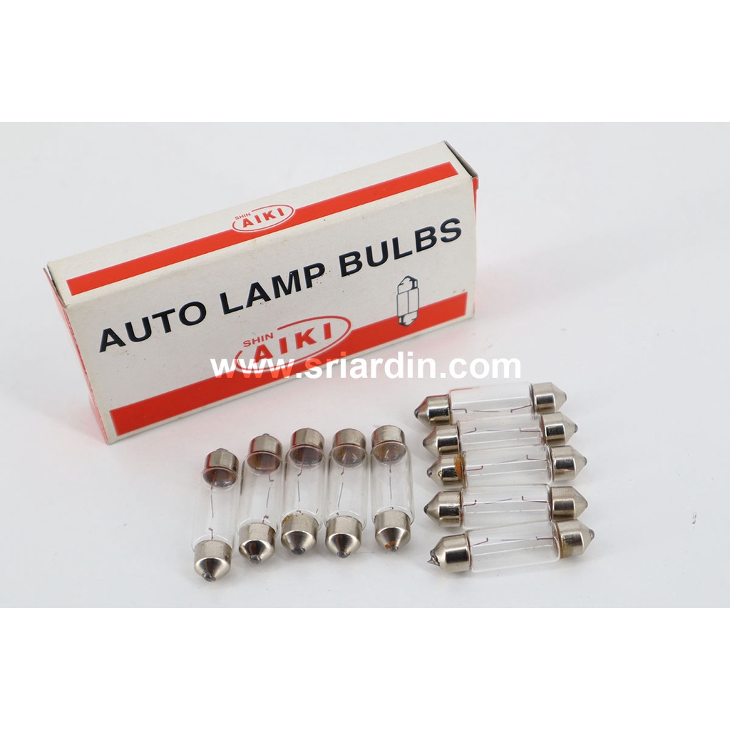 11x39 ( 11mm x 39mm ) - 12V / 24V Room Lamp Bulb สําหรับรถยนต์สากล / Van / Lorry