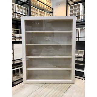 ตู้กระจก 5 ชั้น ใส่แว่นตา เครื่องประดับ โชว์โมเดล ของสะสม ตู้ยา ภายนอก 34x43x9.5 cm ภายในช่อง ลึก 3 นิ้ว สูง 3 นิ้ว