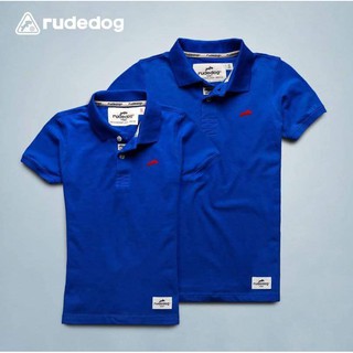 rudedog เสื้อ โปโล ชาย หญิง  รุ่น แชมเปี้ยน สีน้ำเงิน