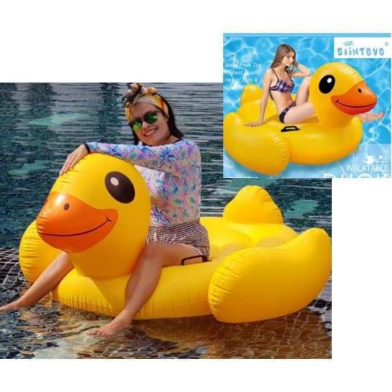 Sainteve แพยางเป่าลม เป็ดเหลือง 150*80Cm.(กล่อง) A0761